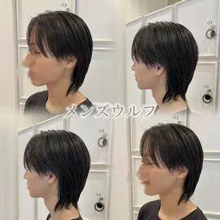 ミディアム メンズ 🫧縮毛矯正/透明感 カラー/愛莉🫧のヘアスタイル