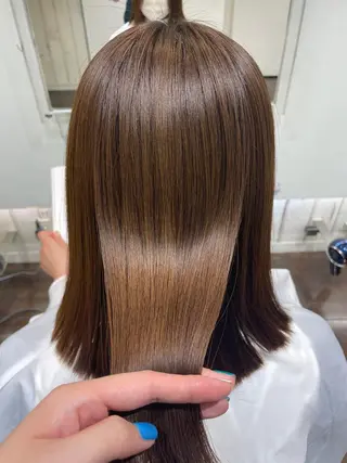 セミロング 縮毛矯正/レイヤー 🌙児玉光瑠のヘアスタイル