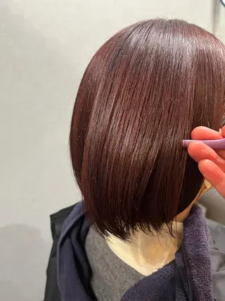 ショート カラー パーマ ヘアアレンジ メンズ キッズ ネイル マツエク・マツパ アイブロウ 久木原 ゆりのヘアスタイル