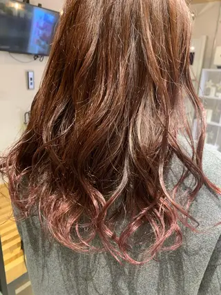 セミロング カラー LUXBE LUCEのヘアスタイル