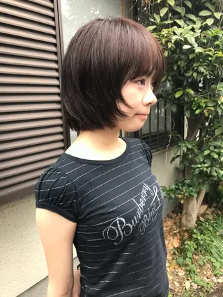 ショート カラー 赤み消しカラー/ ナチュラル/トモキのヘアスタイル