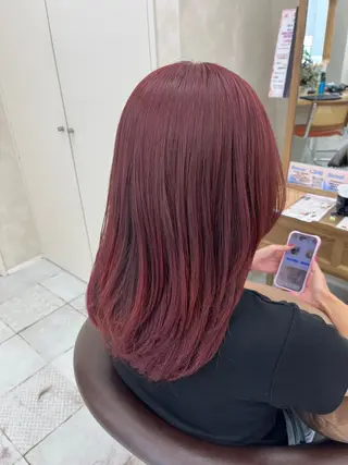 セミロング 縮毛矯正専門💎/ 髪質改善ストレートのヘアスタイル