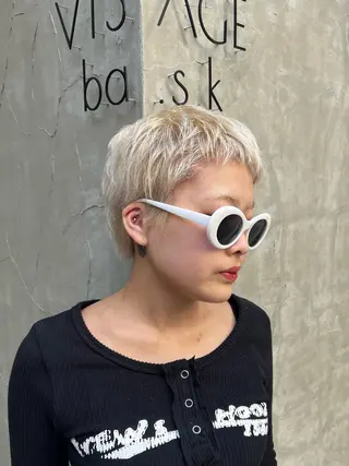 ショート カラー いぐちしょうた🫧 VISAGEbaskのヘアスタイル