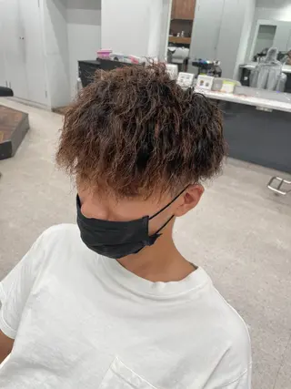 パーマ メンズ 京都河原町 メンズパーマ助川龍哉のヘアスタイル