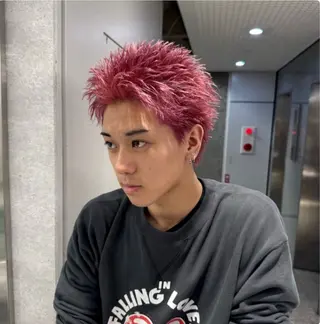 ショート カラー パーマ メンズ 🔥メンズ 特化🔥菊水皐暉🔥のヘアスタイル