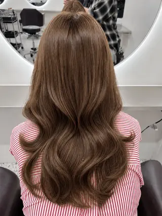 ロング カラー 韓国ヘア/透明感 カラー🤍yukaのヘアスタイル