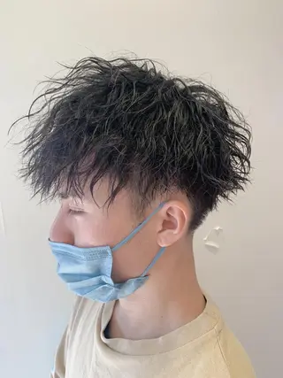 ショート パーマ メンズ 失敗しないパーマ 稲葉/草薙のヘアスタイル