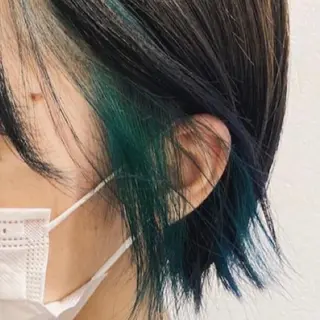 カラー 渡部凌我 小顔ウルフ ハイトーンカラーのヘアスタイル