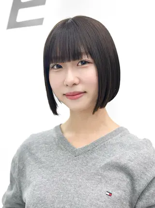 ショート カラー ヘアアレンジ 縮毛矯正🤍 盛れるボブ/ひかりのヘアスタイル