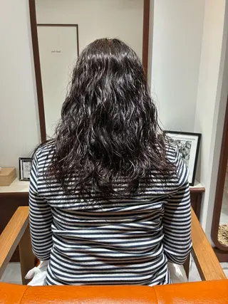 セミロング パーマ ヘアアレンジ 💟Opus // Mizuki🐕のヘアスタイル