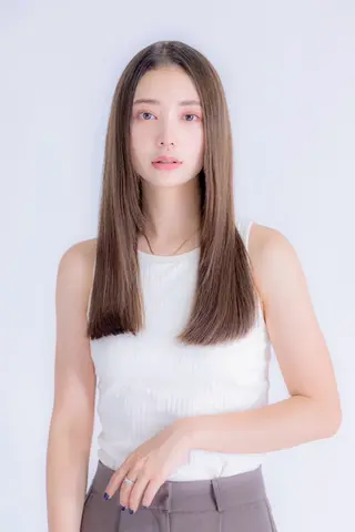 セミロング 髪質改善／韓国風 恵比寿/Renのヘアスタイル