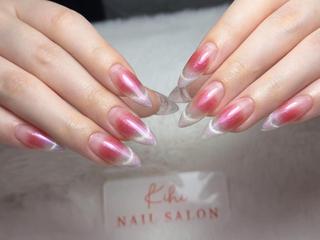 ネイル ユリ🎀長さだし/ パラジェル/持ち込みのネイルデザイン