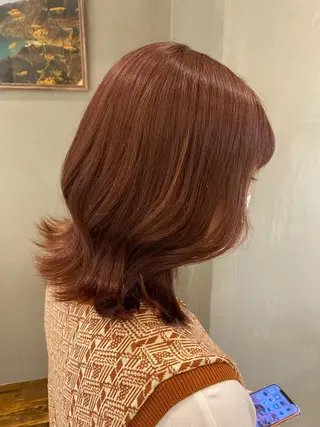 セミロング 新宿/顔周りカット +レイヤー=しずく♩のヘアスタイル