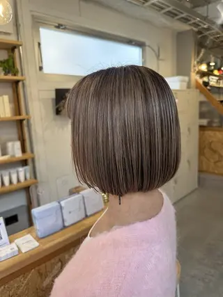 カラー ボブ/艶カラー ✨SUKURI 玉造のヘアスタイル