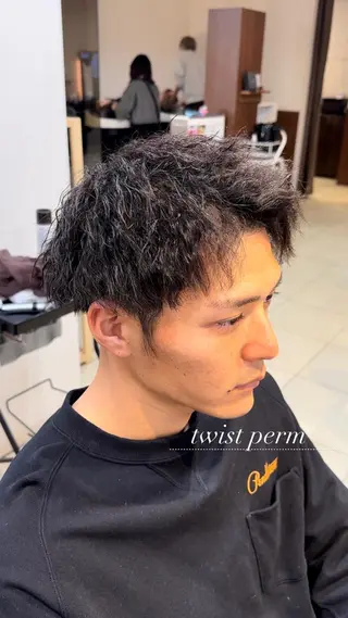 ミディアム パーマ パーマ職人 渡邊 優雅のヘアスタイル