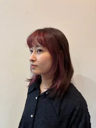 セミロング カラー 中村 仁哉のヘアスタイル