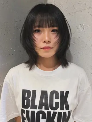 ミディアム Juna✂️ レイヤー / ボブのヘアスタイル
