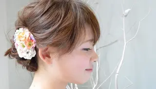 セミロング 仁城 了祐のヘアスタイル