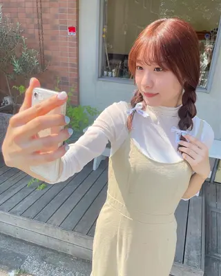 ロング ヘアアレンジ KURIA‪‪/ブリ ーチ/ダブルカラーのヘアスタイル