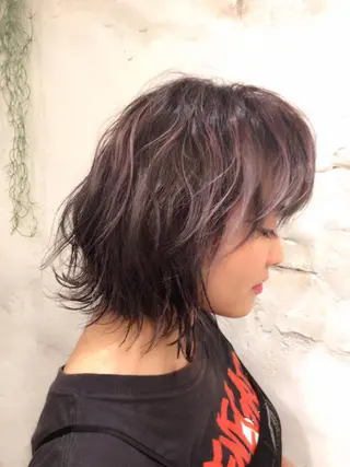 ミディアム Ｍｅｒ 山崎 えりかのヘアスタイル