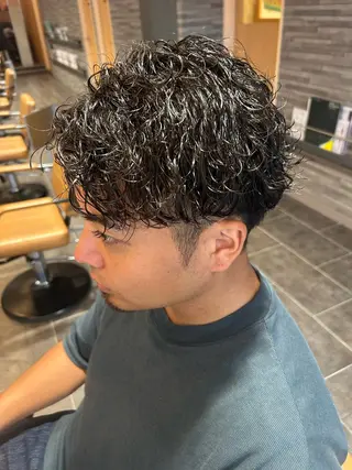 パーマ メンズ 川野 柚奈のヘアスタイル