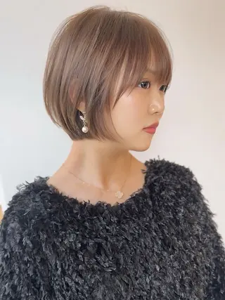 ショート カラー パーマ Lond Bloom 天神ショート/ボブのヘアスタイル