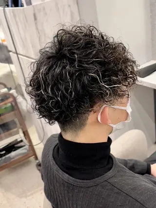 ショート 京都河原町 メンズパーマ助川龍哉のヘアスタイル