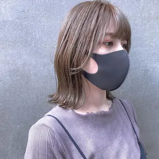 ミディアム カラー ヘアアレンジ 【ダメージレス施術】 【透明感】北村 拓也のヘアスタイル