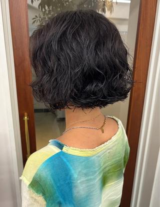 パーマ ショート /似合わせ color唯菜ﾕｲﾅのヘアスタイル