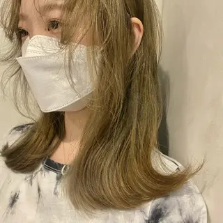 セミロング カラー Yuki☺︎パーマ レイヤーカットのヘアスタイル