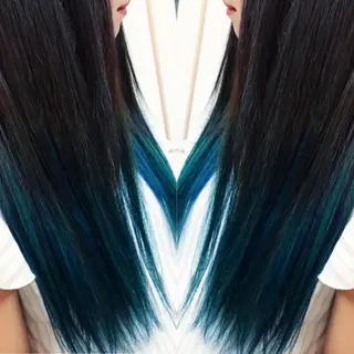 ミディアム カラー Shiho お洒落な エクステ♡ハイトーンのヘアスタイル