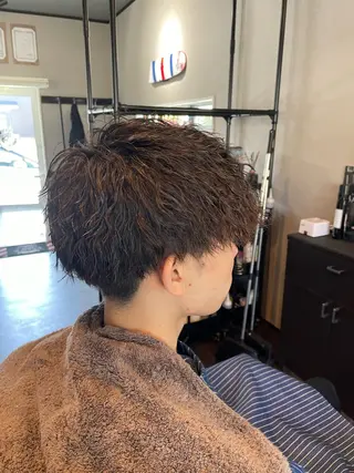 パーマ 京都フェードカット 田嶋勇祐のヘアスタイル