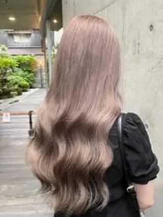 ロング カラー ヘアアレンジ エクステ7:30〜 LuciA\5900のヘアスタイル