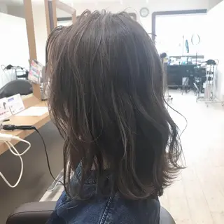 セミロング カラー Lien 深井店のヘアスタイル