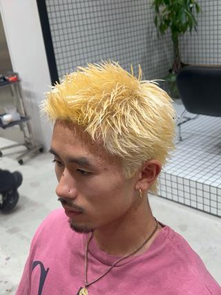 カラー メンズ 🐲ツイスパ🐲 フェード/龍のヘアスタイル
