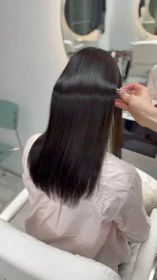 ロング 代官山×美髪 縮毛矯正艶カラー🫧のヘアスタイル