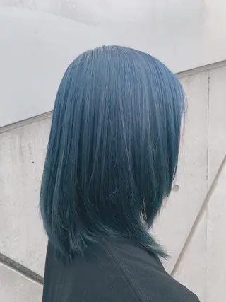 セミロング カラー パーマ ボブパーマコテ巻き風 パーマNo1深江秀平のヘアスタイル