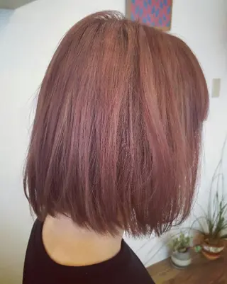 ミディアム カラー spa hair ark 富井直美のヘアスタイル
