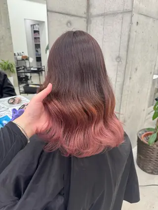 カラー Asami/名古屋/ ハイトーン/デザインのヘアスタイル