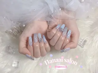 ミディアム Hanaai salon あまねのネイルデザイン