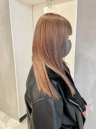 ロング カラー ブリーチ&髪質改善 TAIGAのヘアスタイル