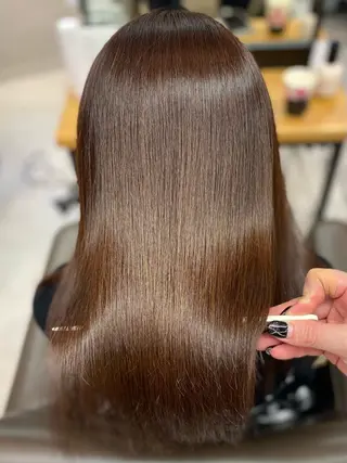 ロング 艶カラー✨️縮毛矯正 ×耳ツボ💠mamiのヘアスタイル
