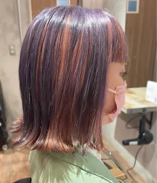ショート andKおもろまち店 艶ダブルカラー✨のヘアスタイル