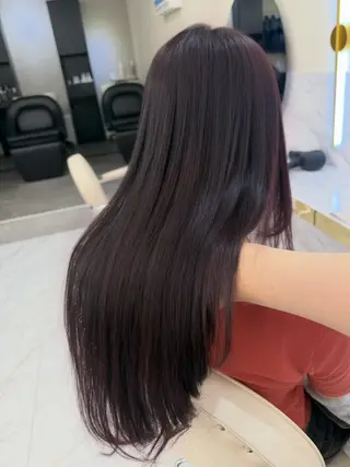 カラー aku💞韓国風🩷 ピンクカラー🎀🩷のヘアスタイル