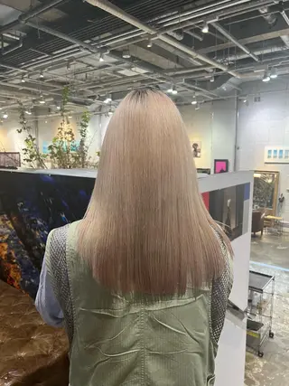 ロング カラー 川原大空 無料パーマモデル募集のヘアスタイル