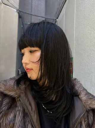 ミディアム カラー 📍奈良/ 佐藤有哉のヘアスタイル