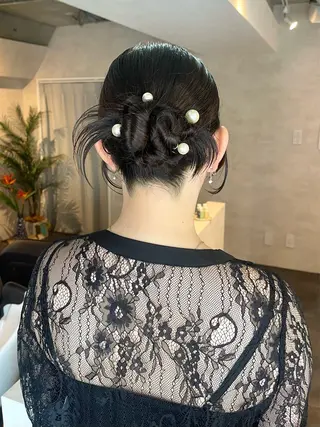 ヘアアレンジ カチモリ/タイト渋谷 アレンジyuinaのヘアスタイル