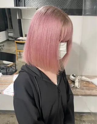 ミディアム カラー ✨艶ブリーチカラー ✨四ノ宮裕己のヘアスタイル