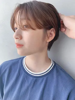 ショート ボブパーマコテ巻き風 パーマNo1深江秀平のヘアスタイル