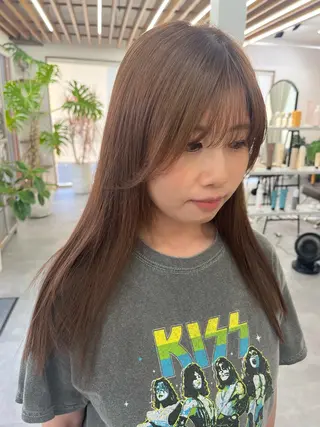 セミロング カラー 村田 萌のヘアスタイル